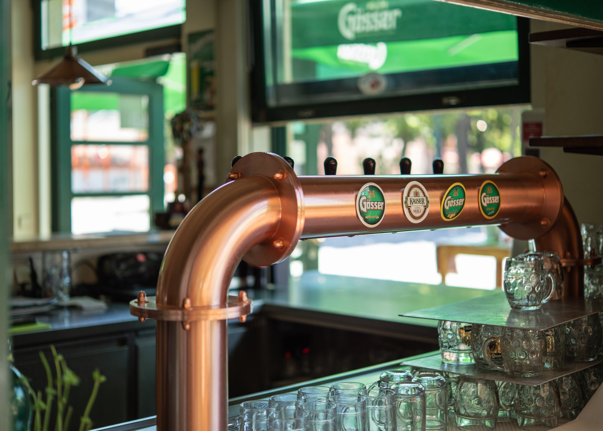 Der Schankbereich im Gösser Eck.